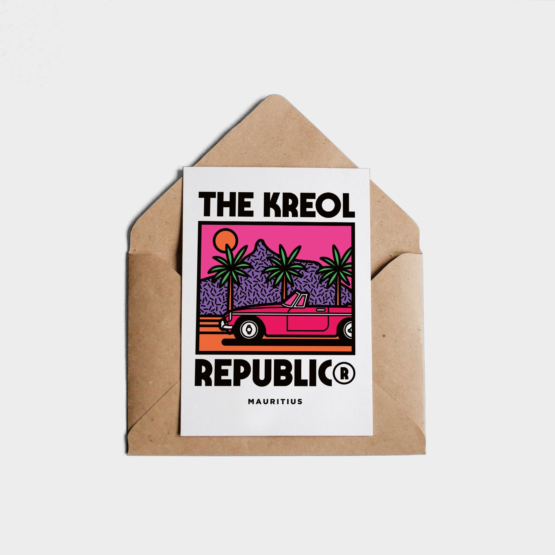 Postcard ROADSTER FLUO