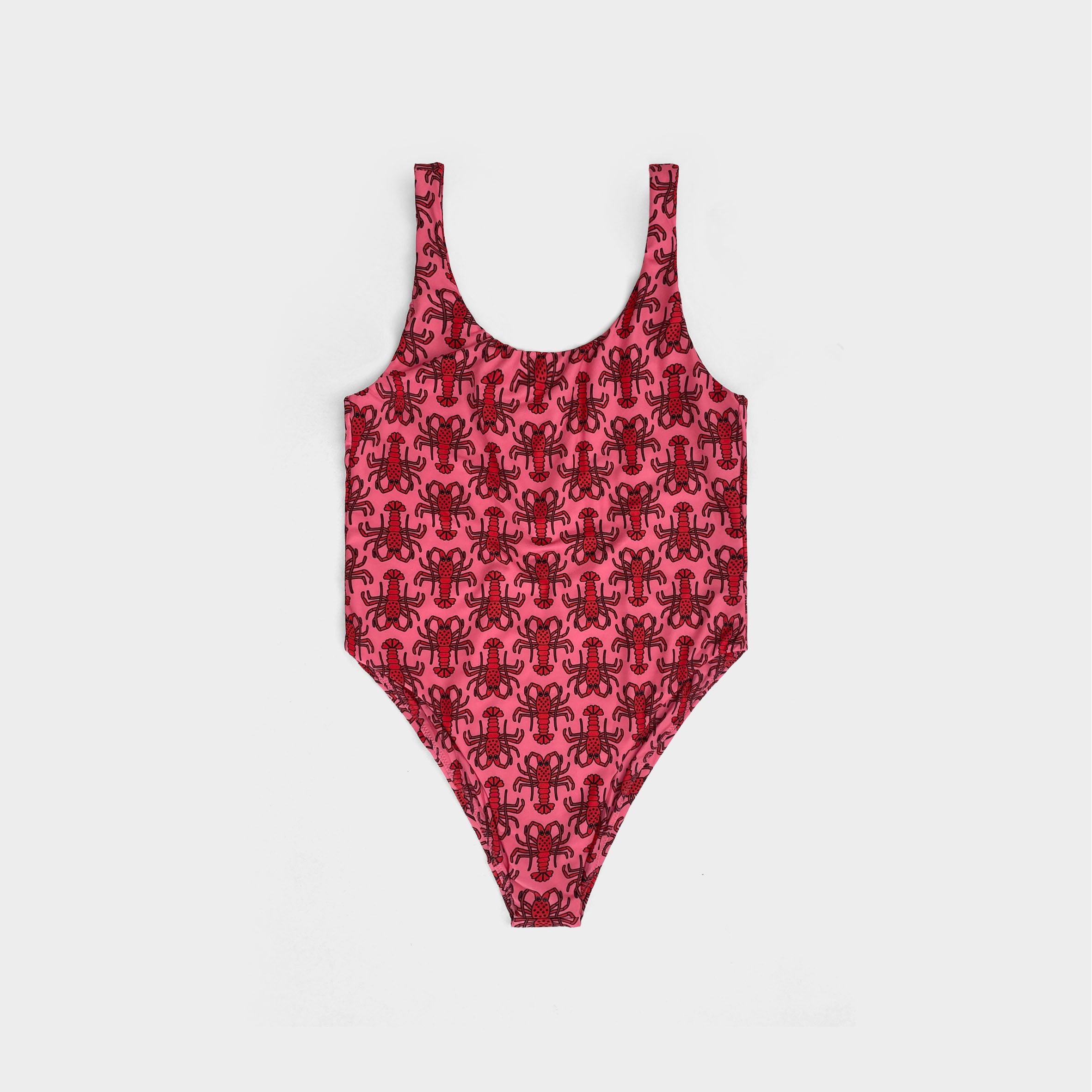 Round Neck Swimsuit Woman LOBSTER