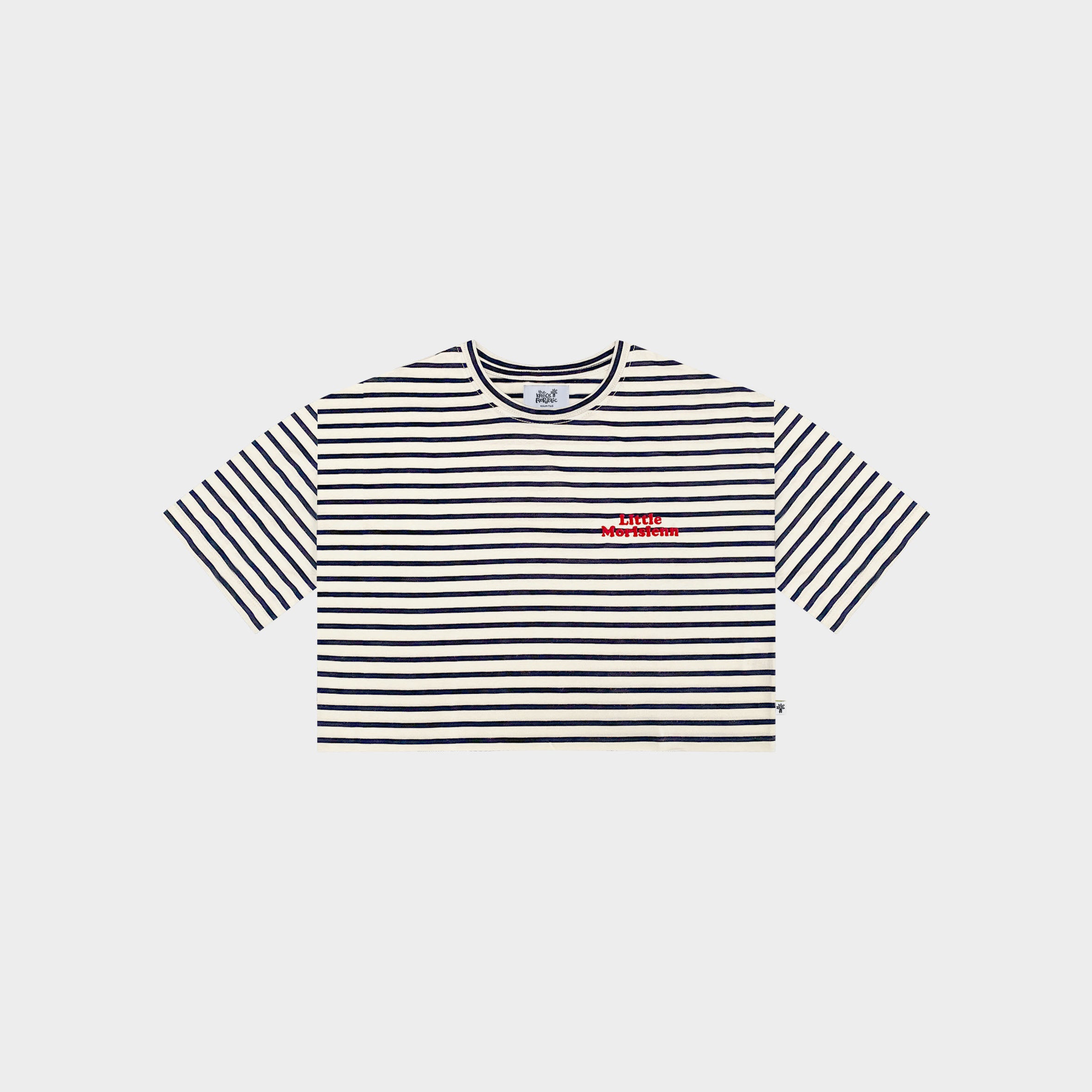 Tee-Shirt Crop Girl LITTLE MORISIENN STRIPES