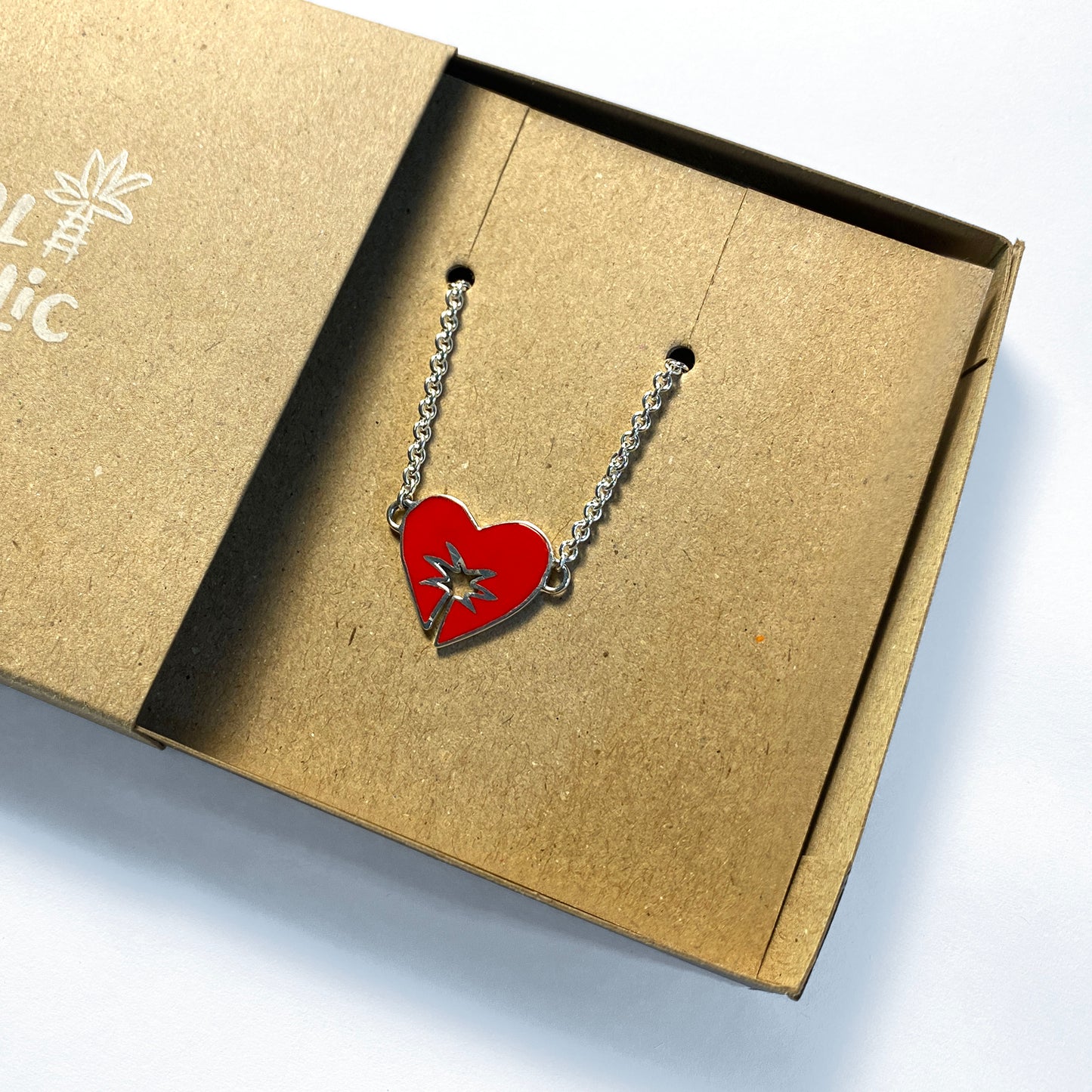 Necklace HEART PALM