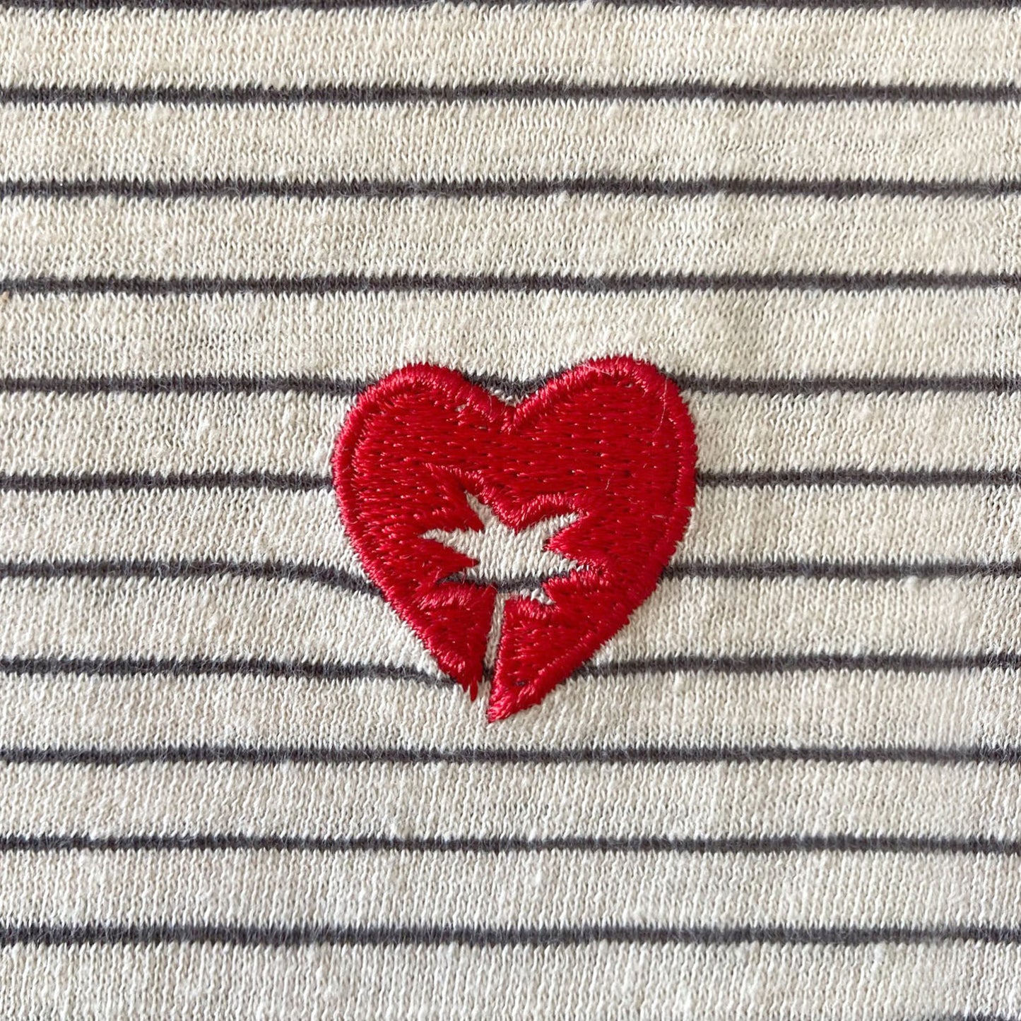 Tee-Shirt Woman HEART PALM STRIPED