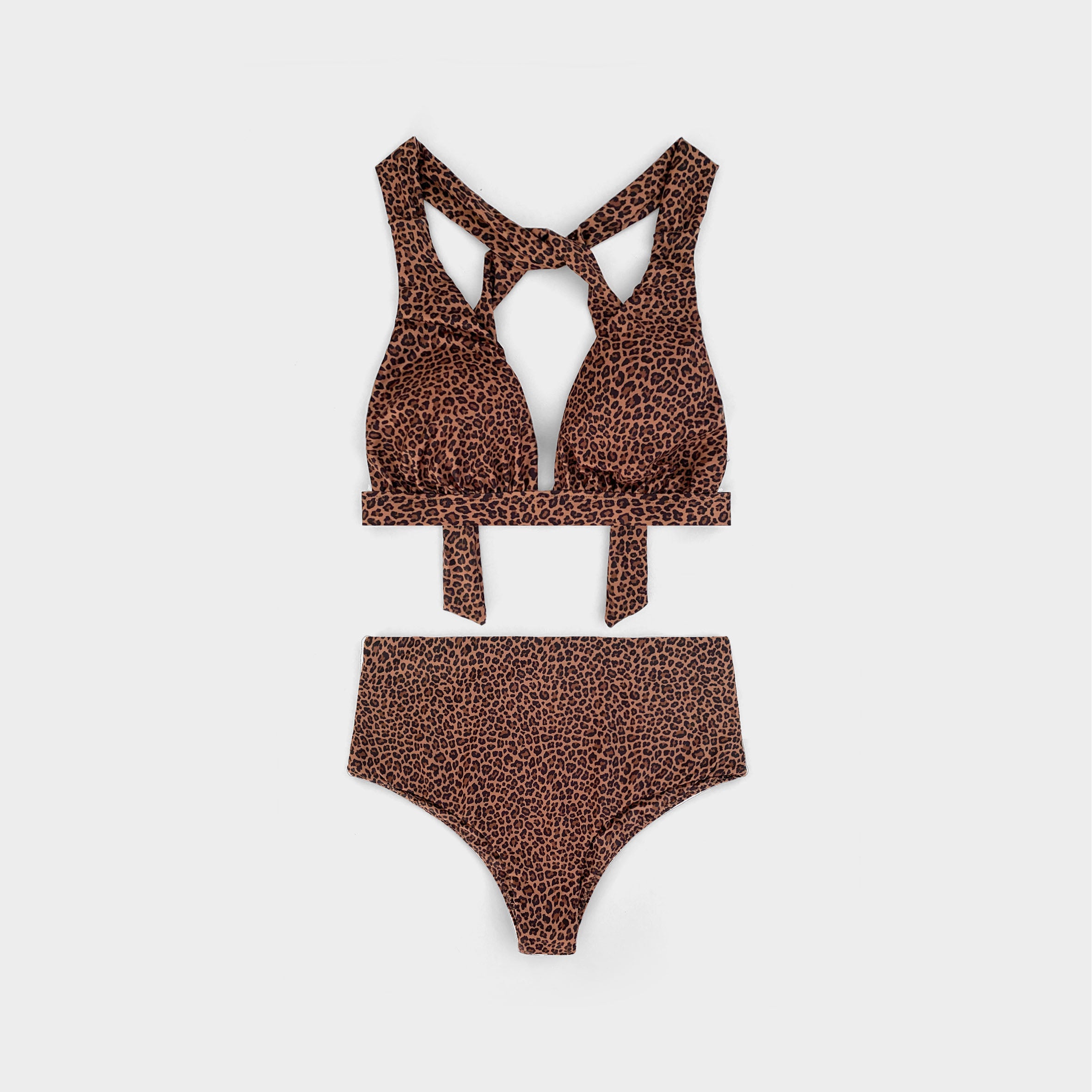 Bikini Set High Waisted Woman LEOPARD