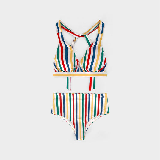 Bikini Set High Waisted Woman MORIS STRIPES