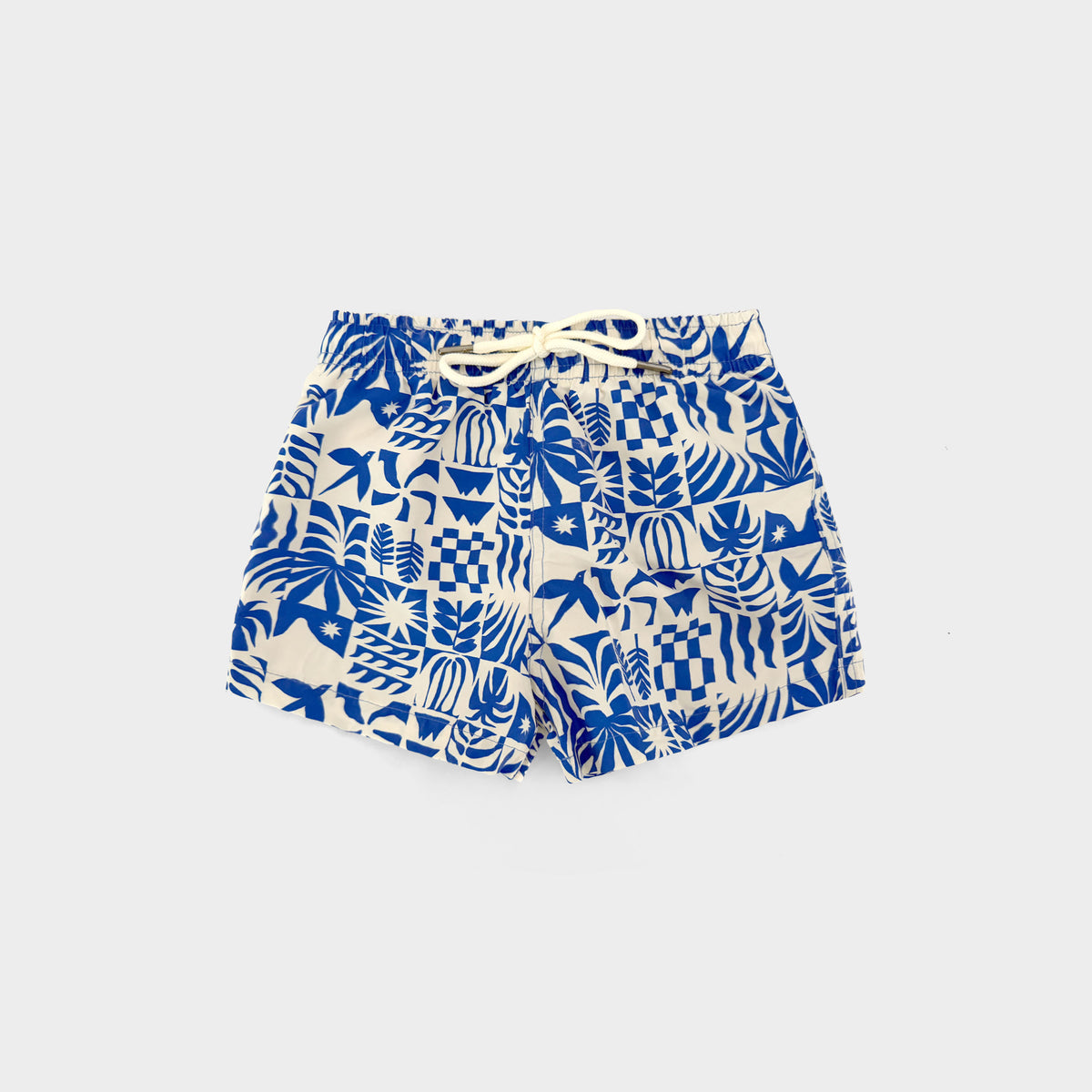 Classic Short Kid BLUE SQUARES