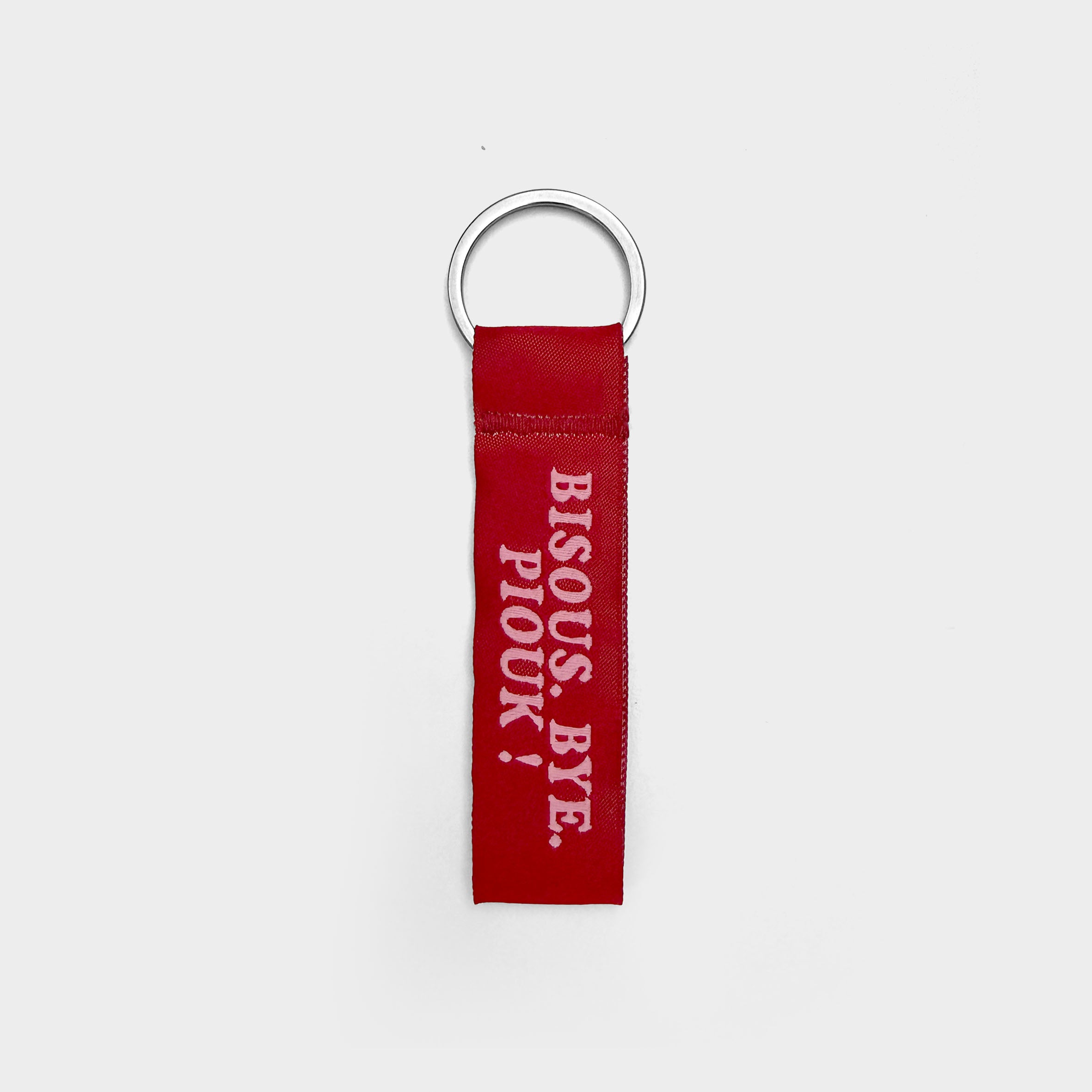 Keychain BISOUS BYE PIOUK