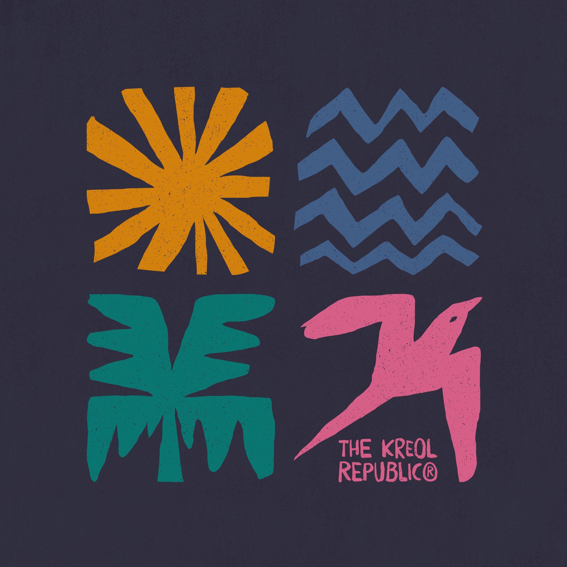 Maxi Beach Bag TROPICAL SQUARES