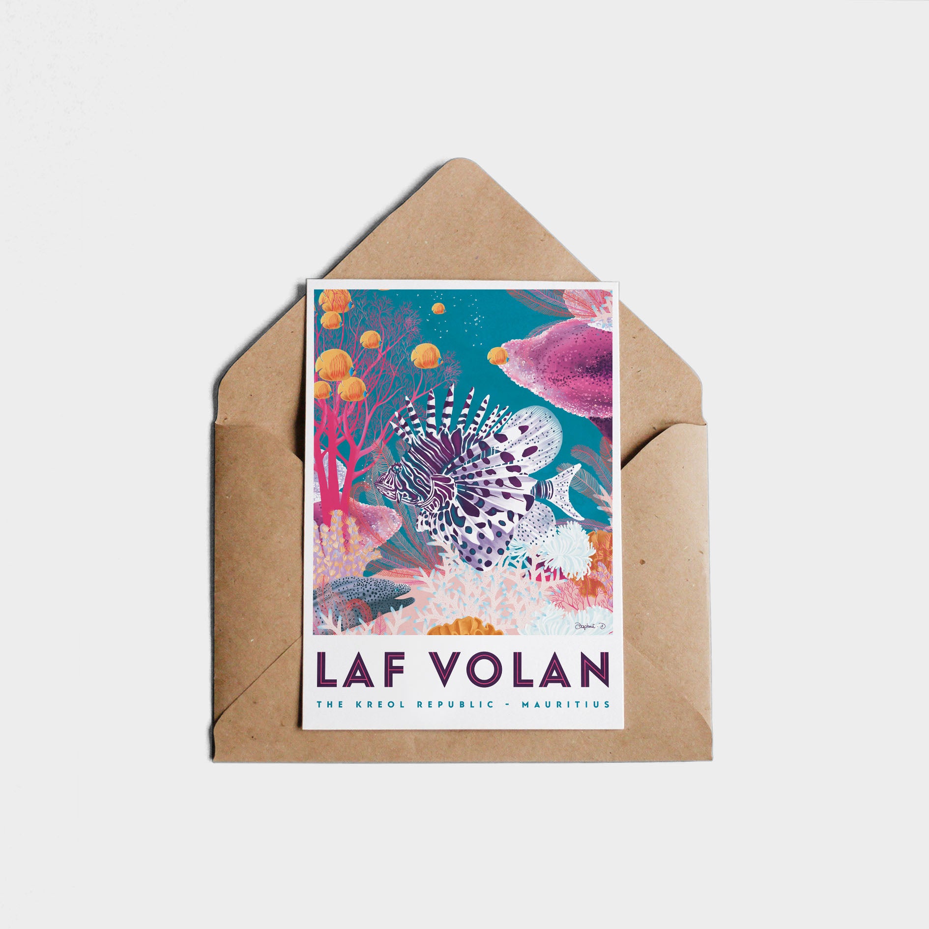 Postcard LAF VOLAN