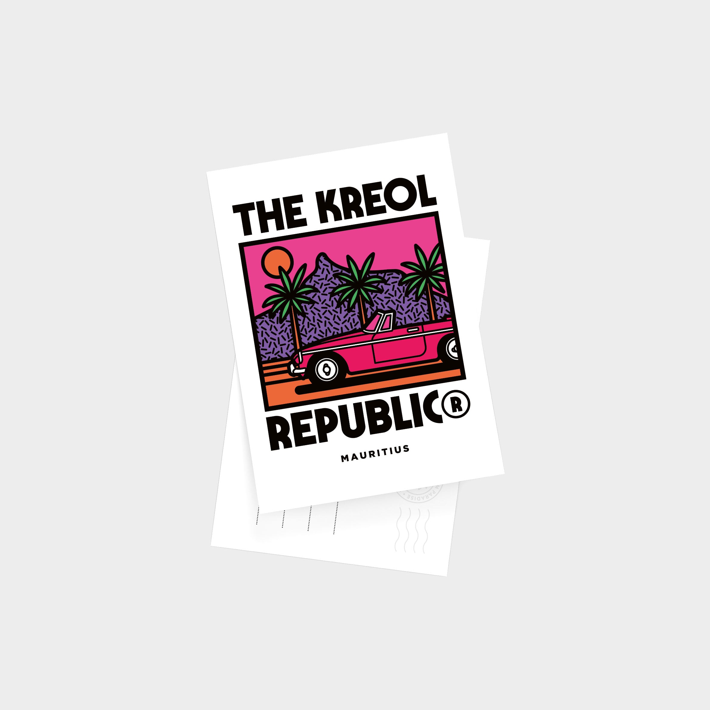 Postcard ROADSTER FLUO