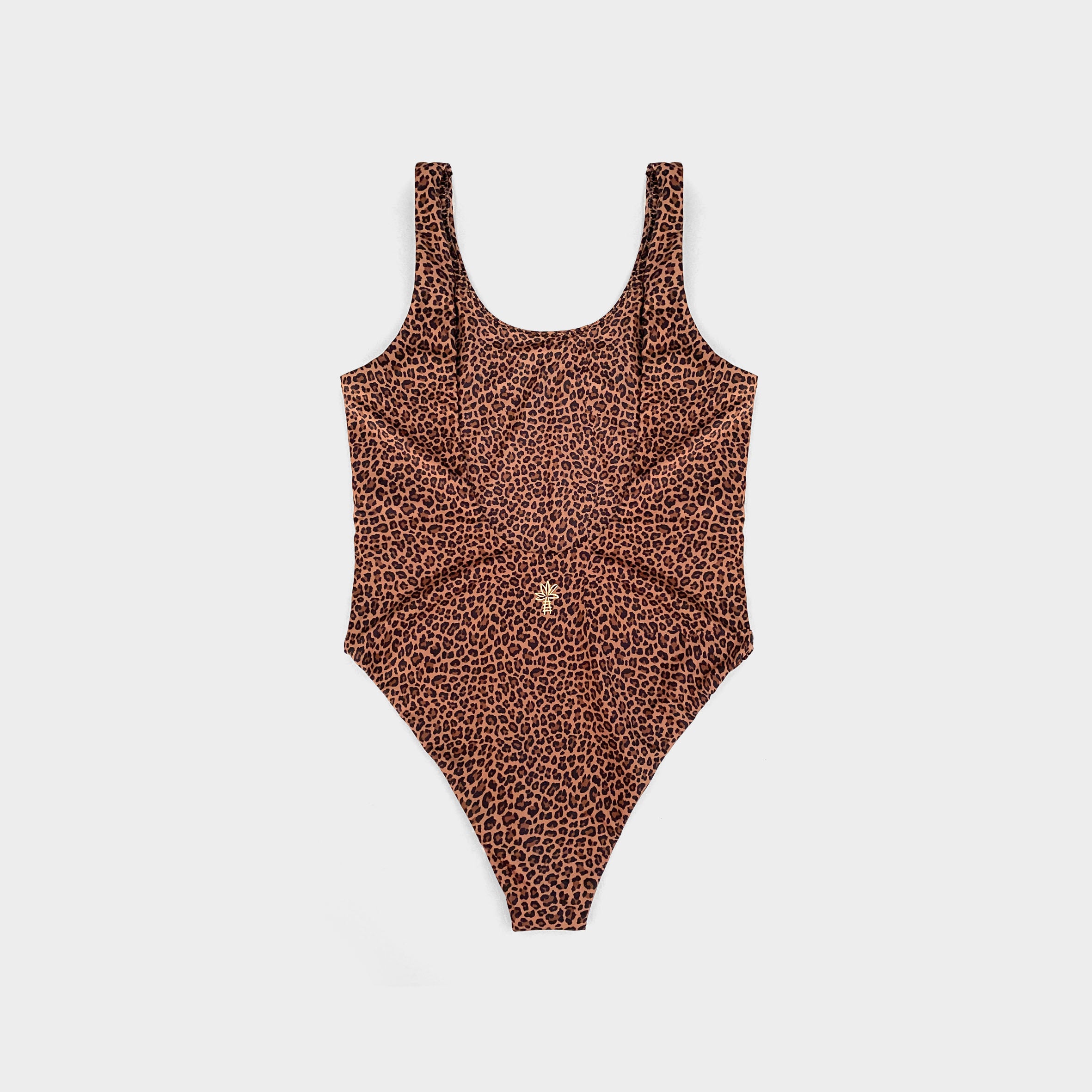 Round Neck Swimsuit Woman LEOPARD