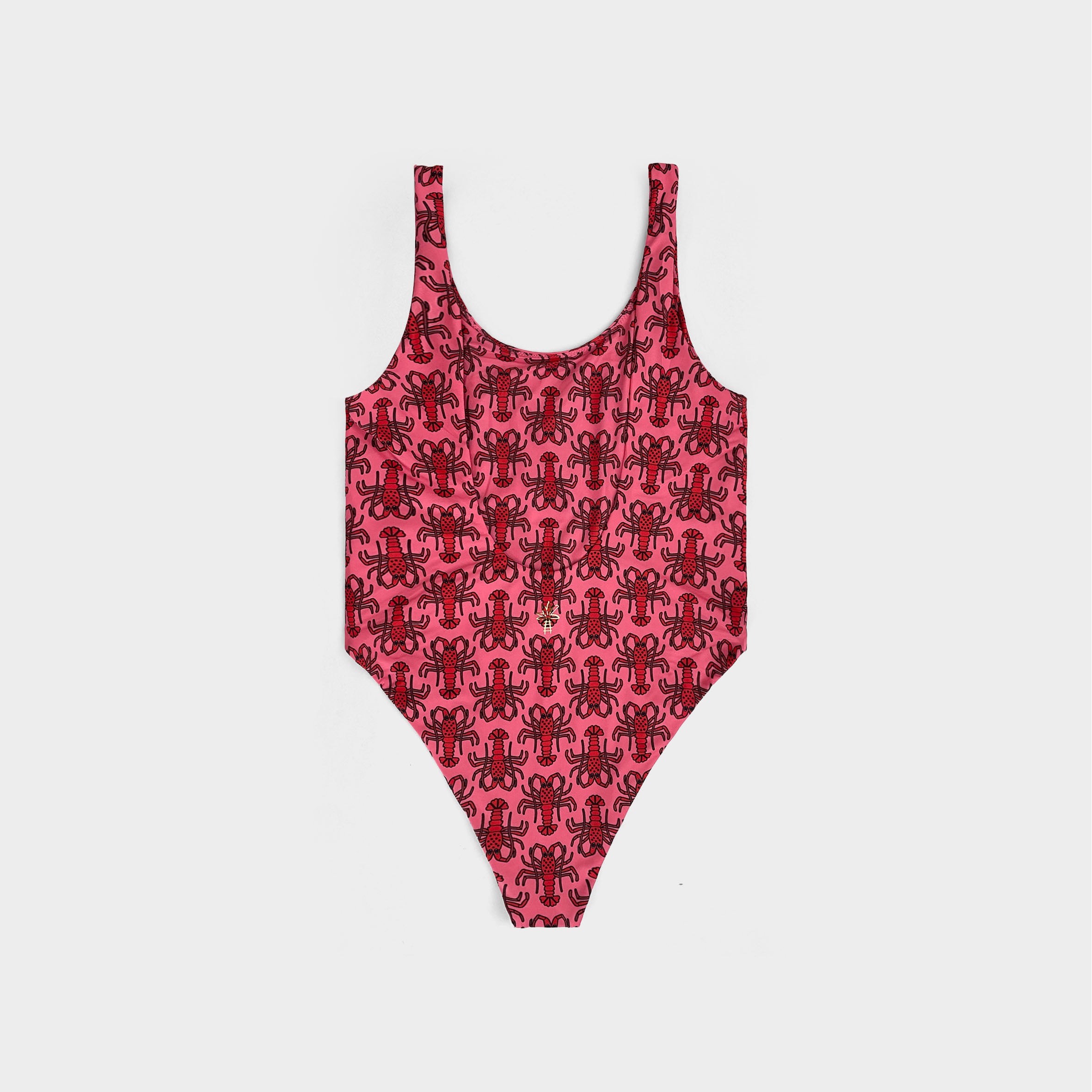Round Neck Swimsuit Woman LOBSTER