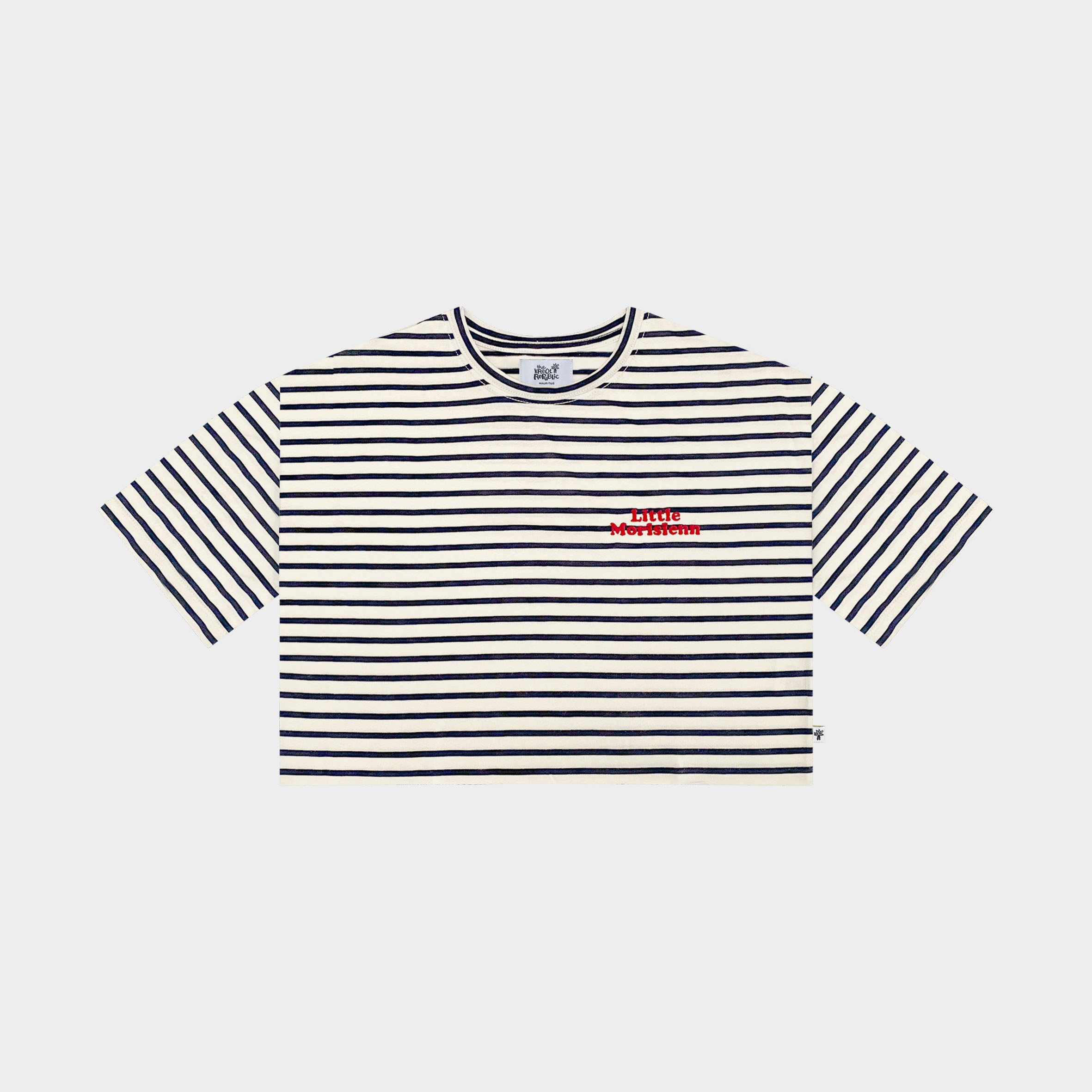 Tee-Shirt Crop Woman LITTLE MORISIENN STRIPES
