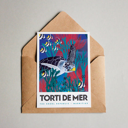 Postcard TORTI DE MER